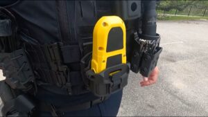 It sounds like a gun, but it isn’t a gun. Here’s how the latest in police tech, BolaWrap, is used to detain suspects - Credit KENS